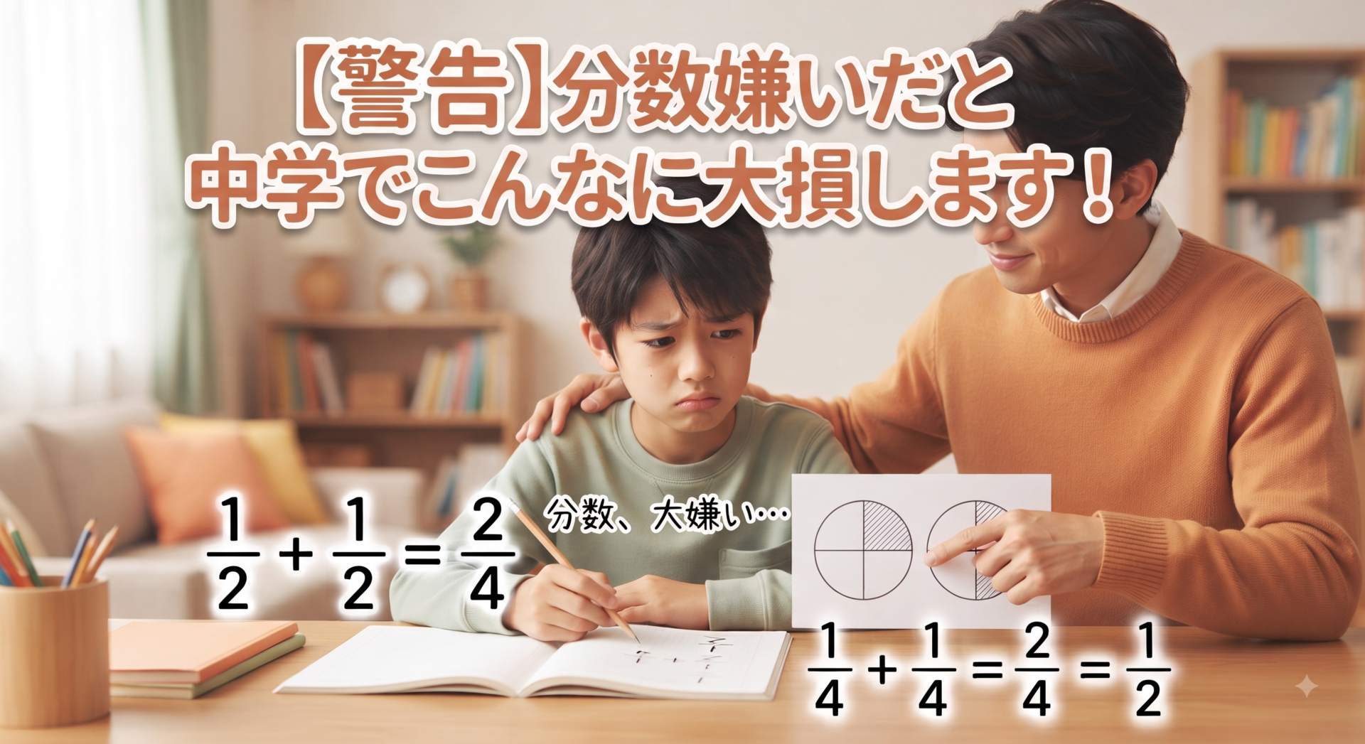 分数嫌いだとこんなに大損します
